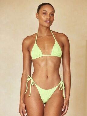 Monday Swimwear Honeydew Summer Plaid Palma Top